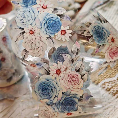 6cm*100cm Blue Rose Tape