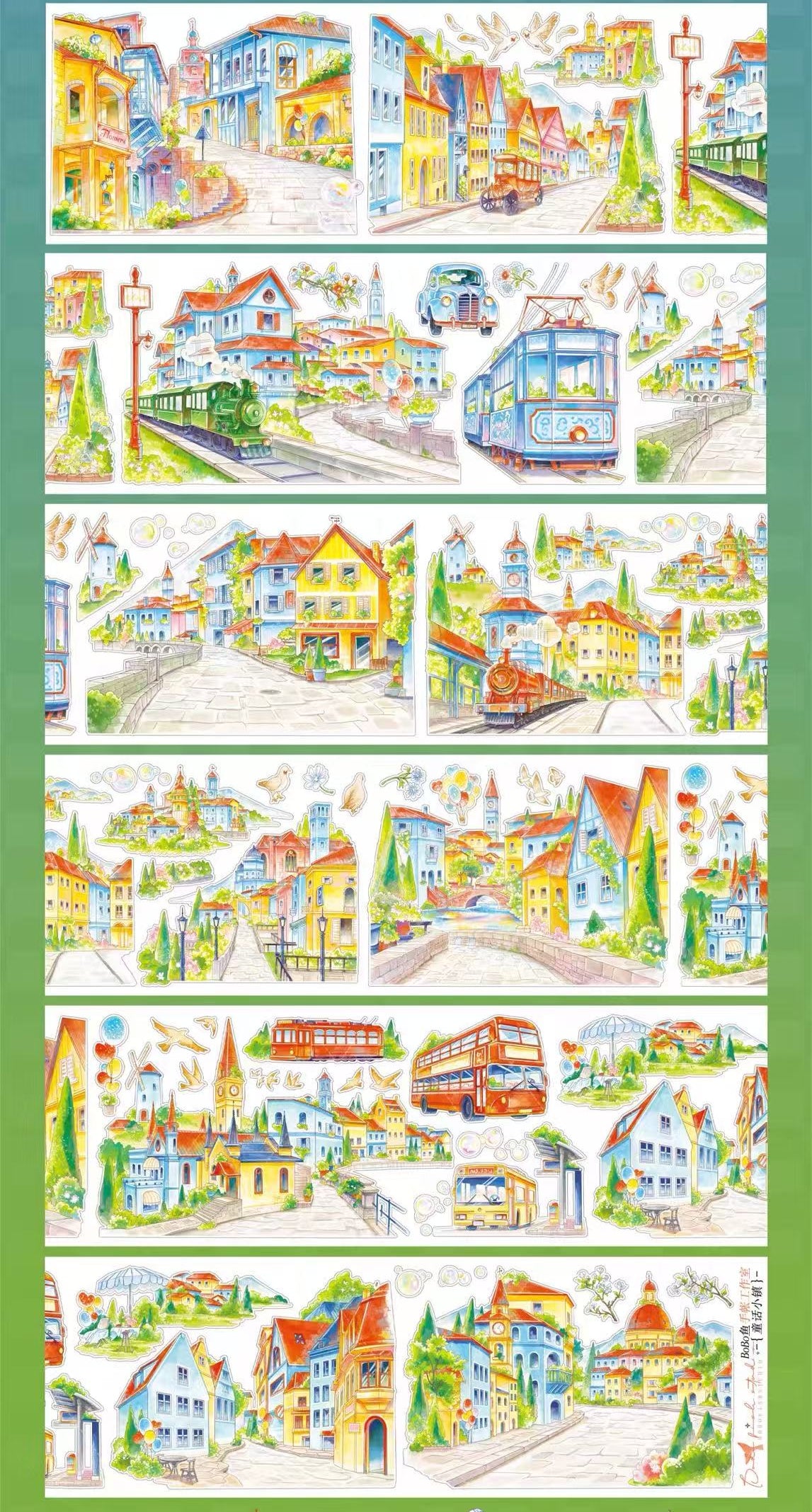 Watercolor Scenery Tape Collection