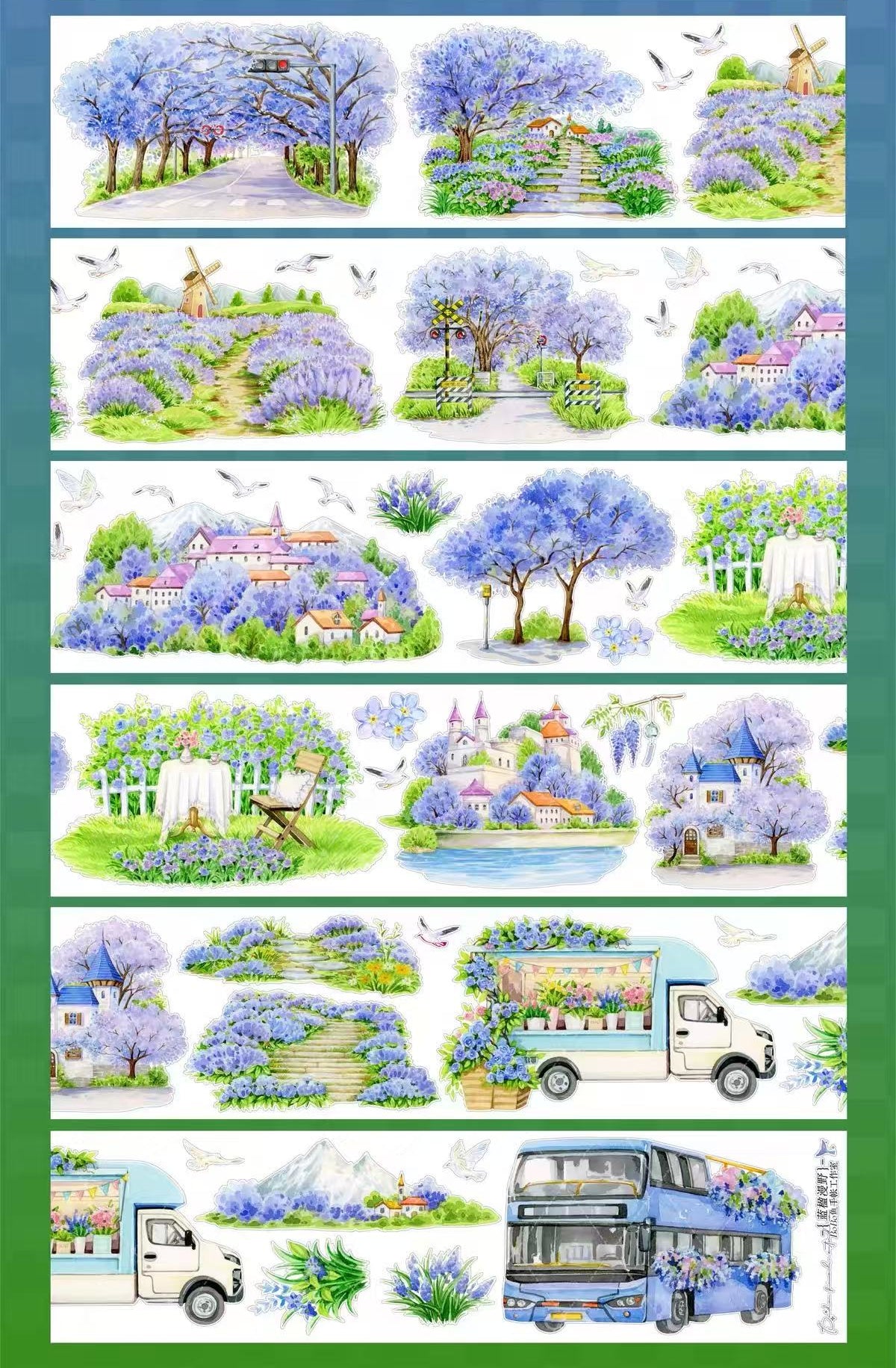Watercolor Scenery Tape Collection