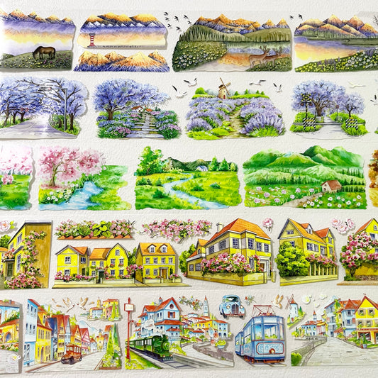 Watercolor Scenery Tape Collection