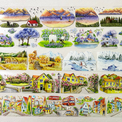 Watercolor Scenery Tape Collection