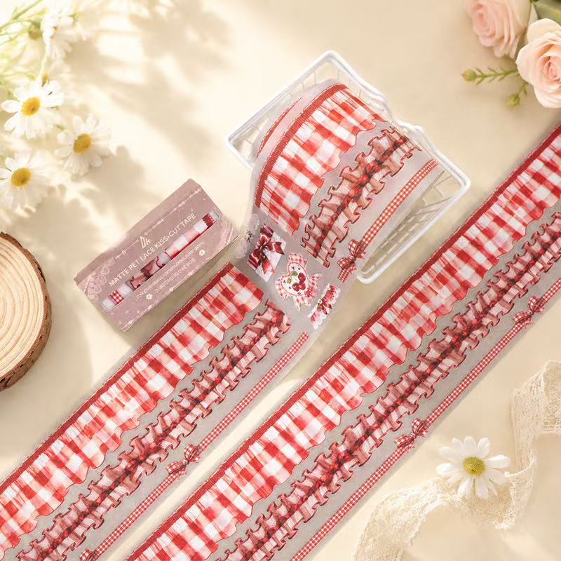 Lolita Red Plaid Tape Set