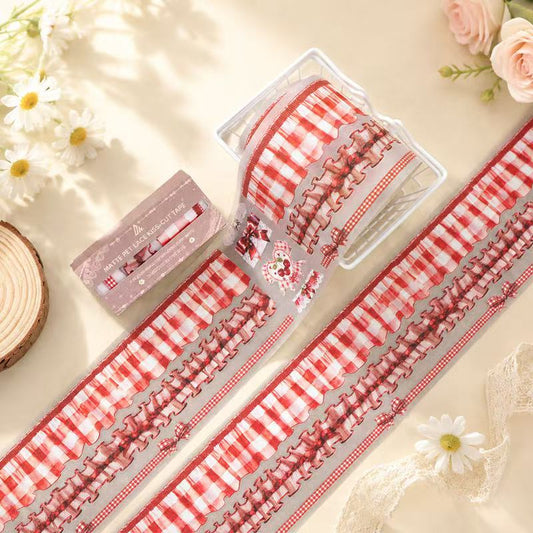 Lolita Red Plaid Tape Set