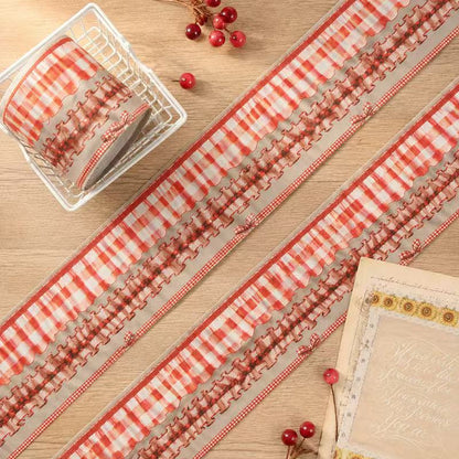 Lolita Red Plaid Tape Set