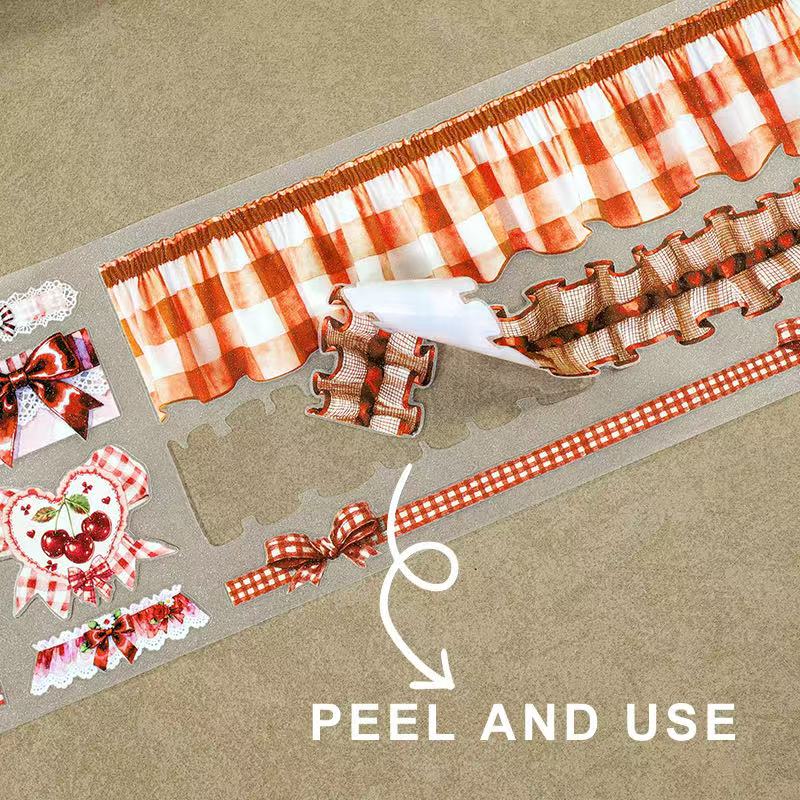 Lolita Red Plaid Tape Set