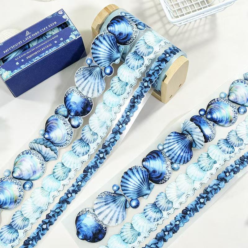 Seashell Blue Heart Tape Set