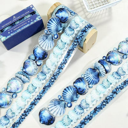 Seashell Blue Heart Tape Set