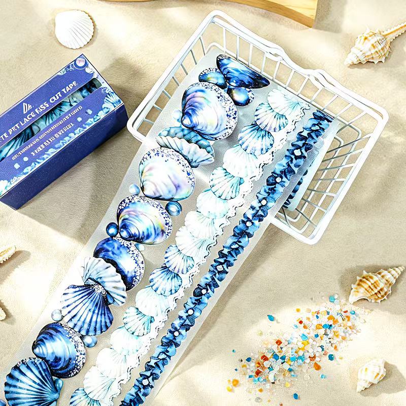 Seashell Blue Heart Tape Set