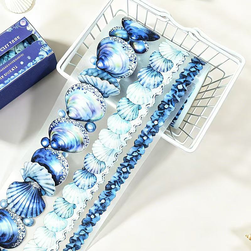 Seashell Blue Heart Tape Set