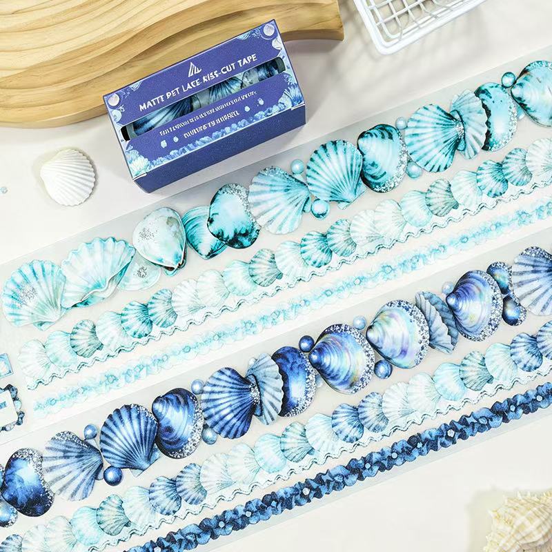 Seashell Blue Heart Tape Set