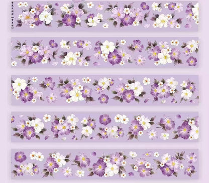 5.5cm*100 Vintage Purple Floral Tape