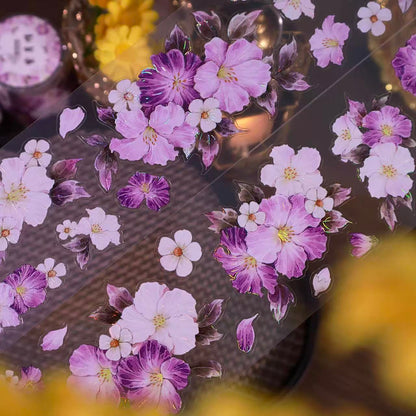 5.5cm*100 Vintage Purple Floral Tape