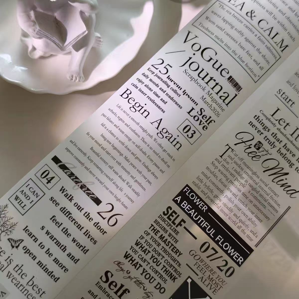 7m*100cm Inspirational Magazine Tape