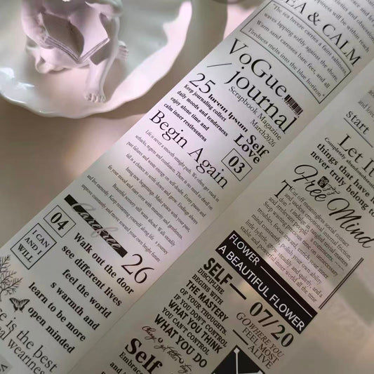 7m*100cm Inspirational Magazine Tape