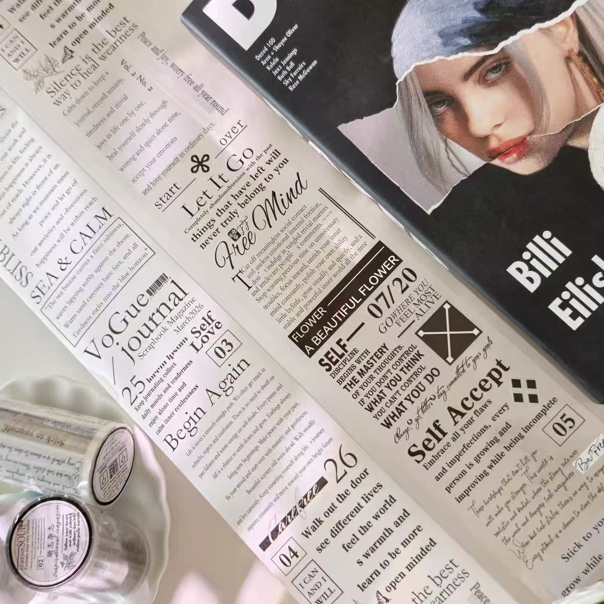 7m*100cm Inspirational Magazine Tape