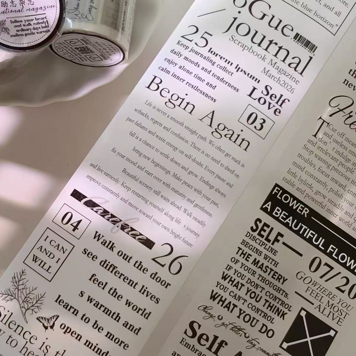 7m*100cm Inspirational Magazine Tape