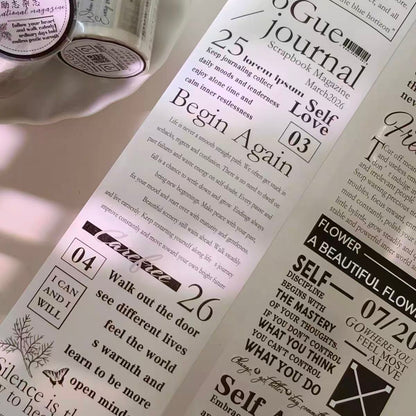 7m*100cm Inspirational Magazine Tape