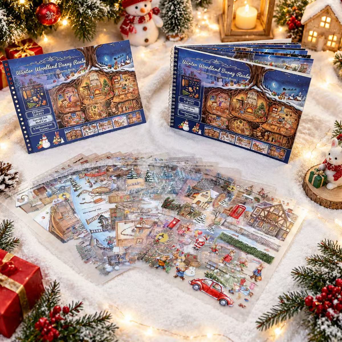 Winter Woodland Bunny Wonderland Sticker Book