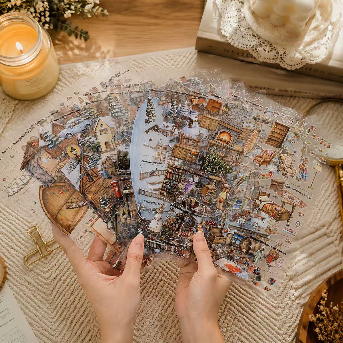 Winter Woodland Bunny Wonderland Sticker Book