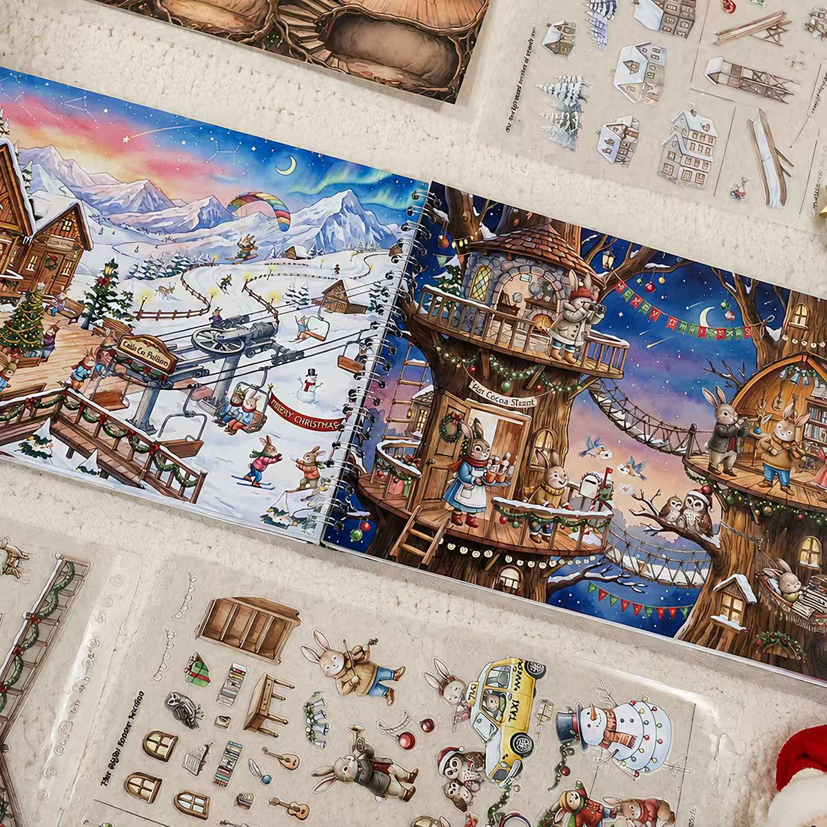 Winter Woodland Bunny Wonderland Sticker Book