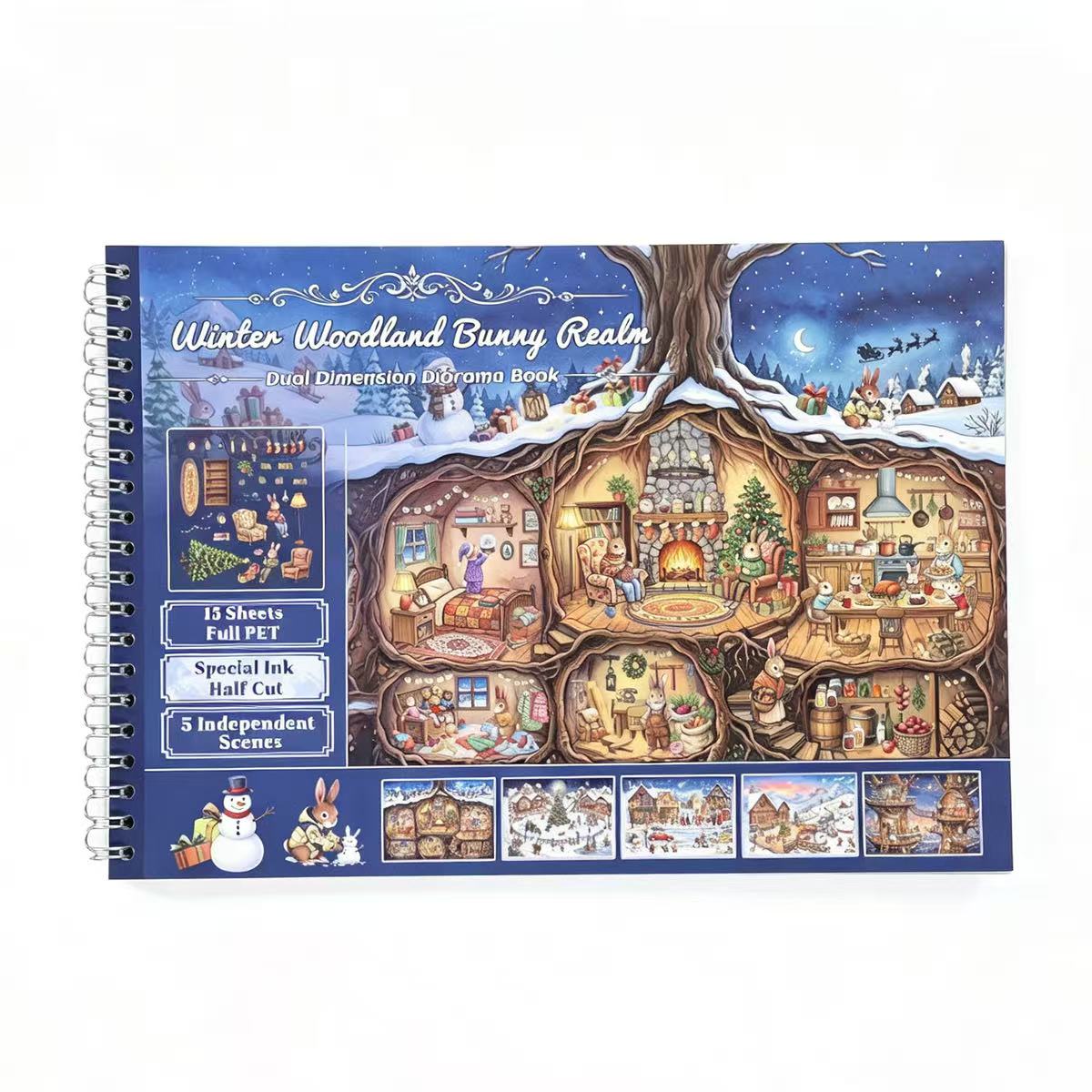 Winter Woodland Bunny Wonderland Sticker Book