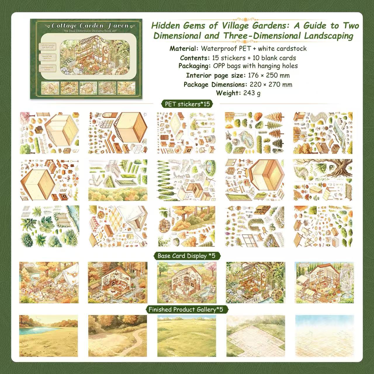 Cottag Garden Heaven Sticker Book