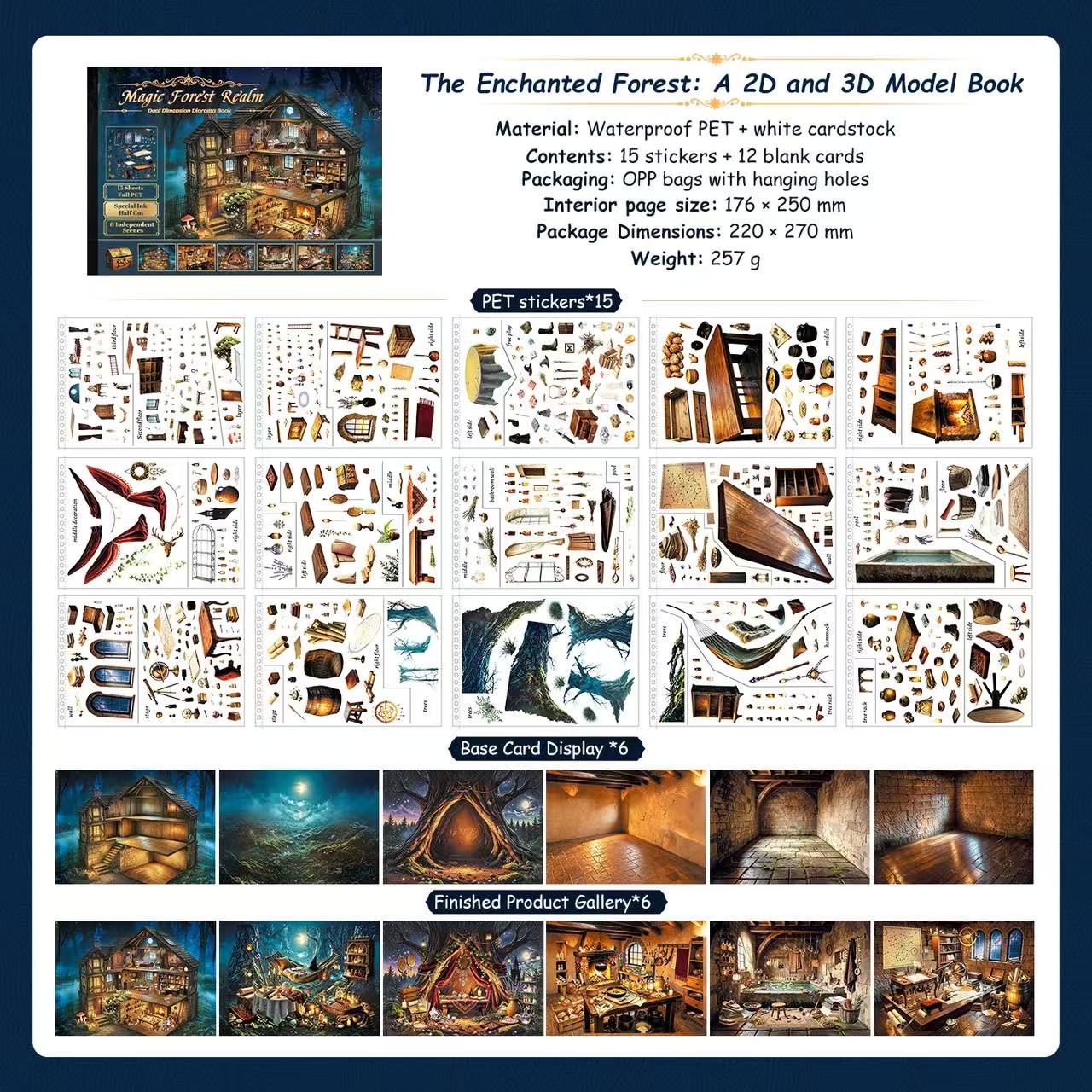 Enchanted Forest Secret Realm Sticker Book