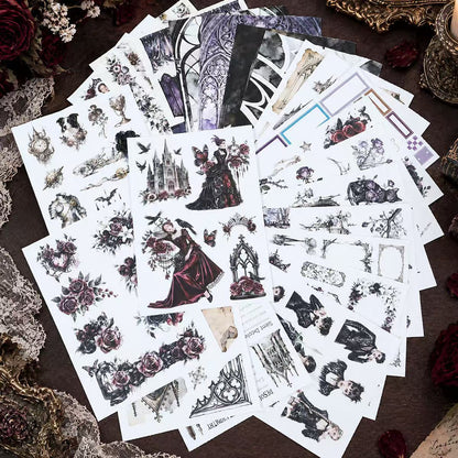 Gothic Rose Manor Sticker Book
