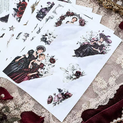 Gothic Rose Manor Sticker Book