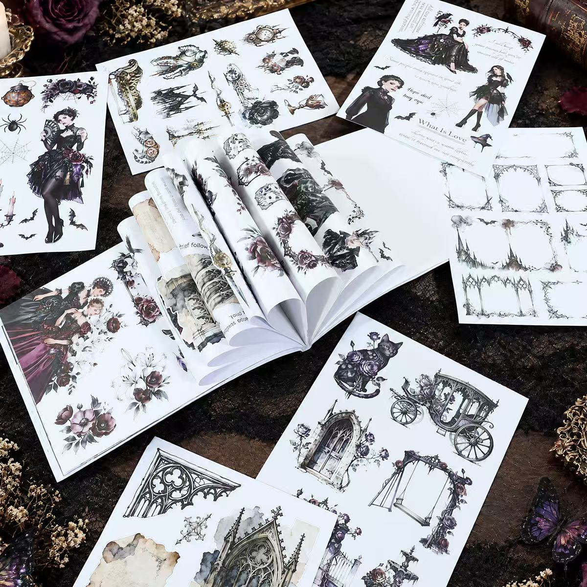Gothic Rose Manor Sticker Book