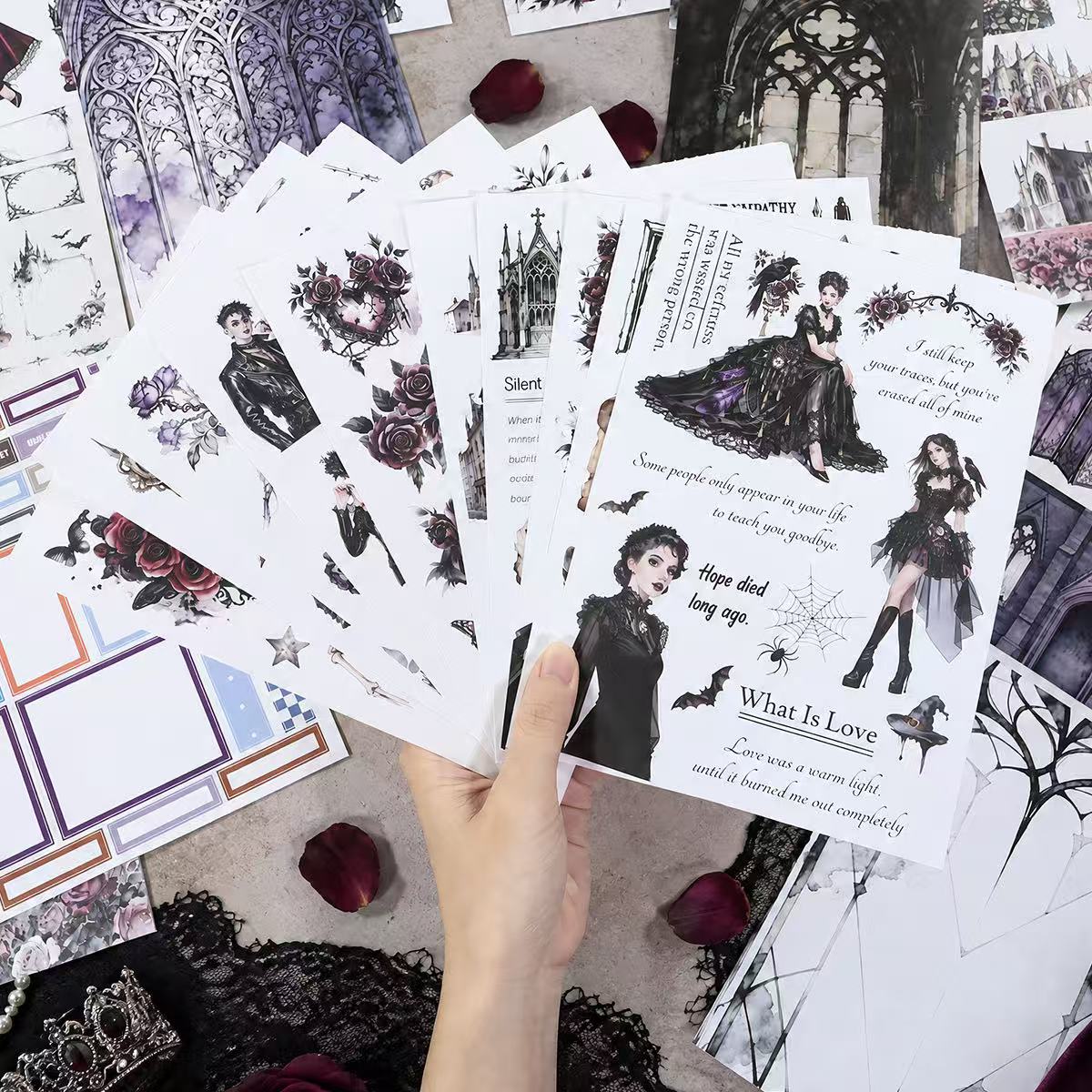 Gothic Rose Manor Sticker Book