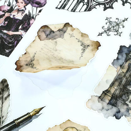 Gothic Rose Manor Sticker Book
