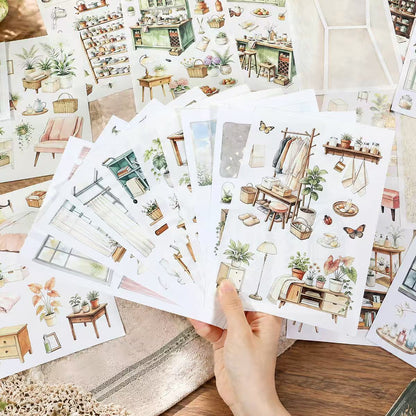 Cottage Greenhouse Sticker Book