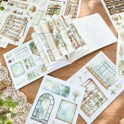 Cottage Greenhouse Sticker Book