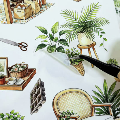 Cottage Greenhouse Sticker Book