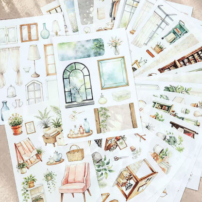 Cottage Greenhouse Sticker Book