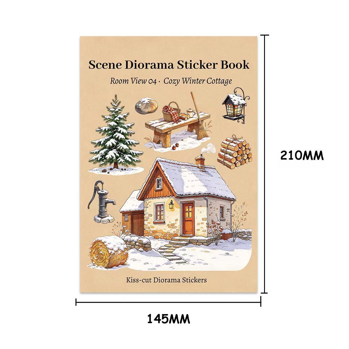 Cozy Winter Cottage Sticker Book
