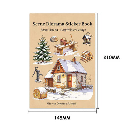 Cozy Winter Cottage Sticker Book