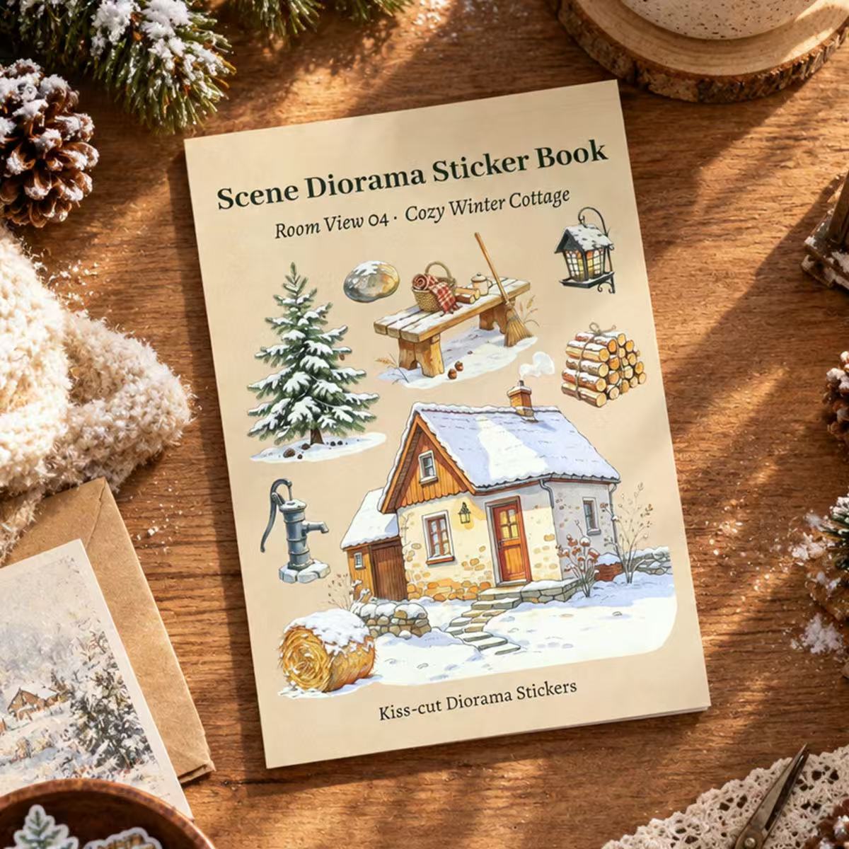 Cozy Winter Cottage Sticker Book