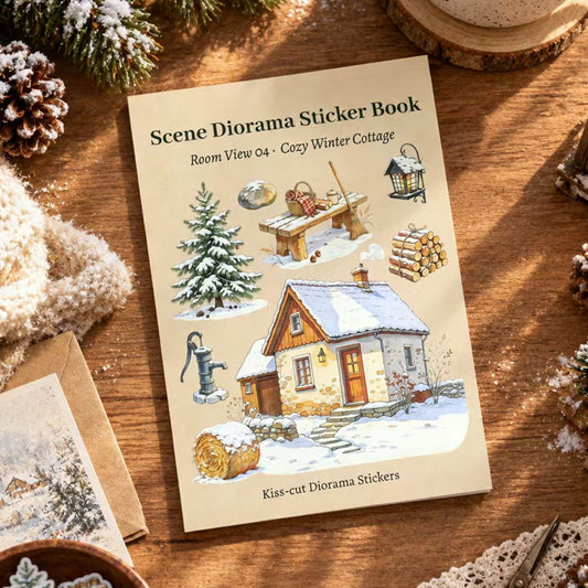 Cozy Winter Cottage Sticker Book