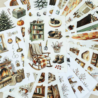 Cozy Winter Cottage Sticker Book