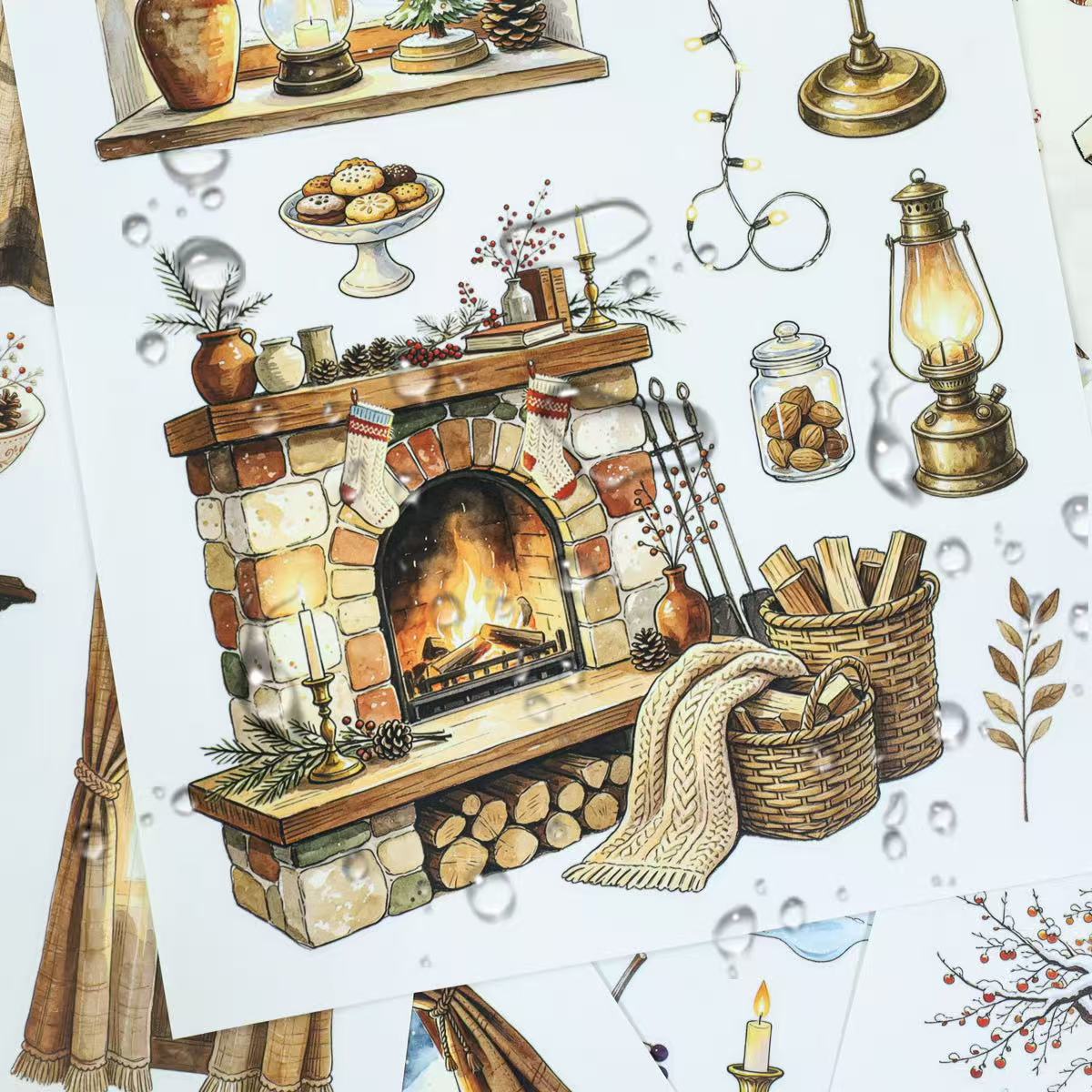 Cozy Winter Cottage Sticker Book