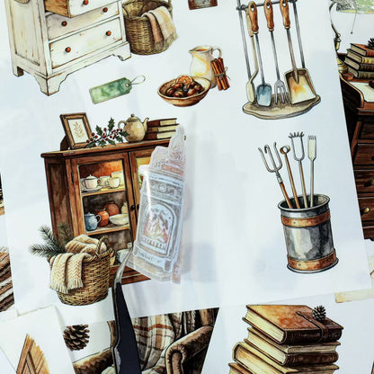 Cozy Winter Cottage Sticker Book