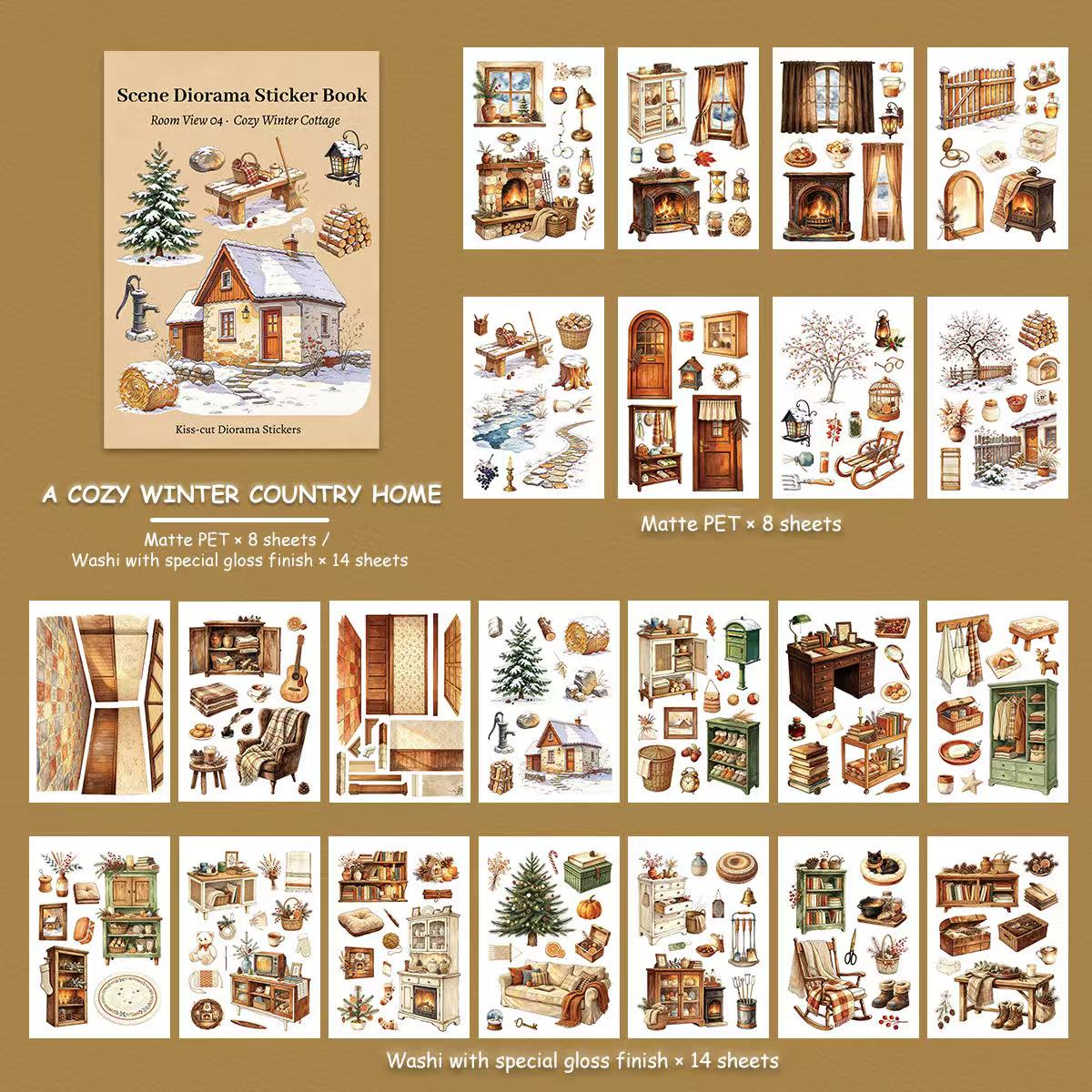 Cottage Greenhouse Sticker Book