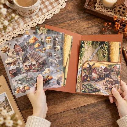 Autumu Harvest Farm Diorama Stickers