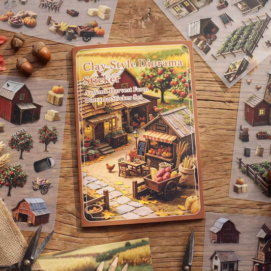 Autumu Harvest Farm Diorama Stickers