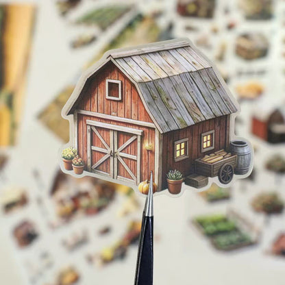 Autumu Harvest Farm Diorama Stickers
