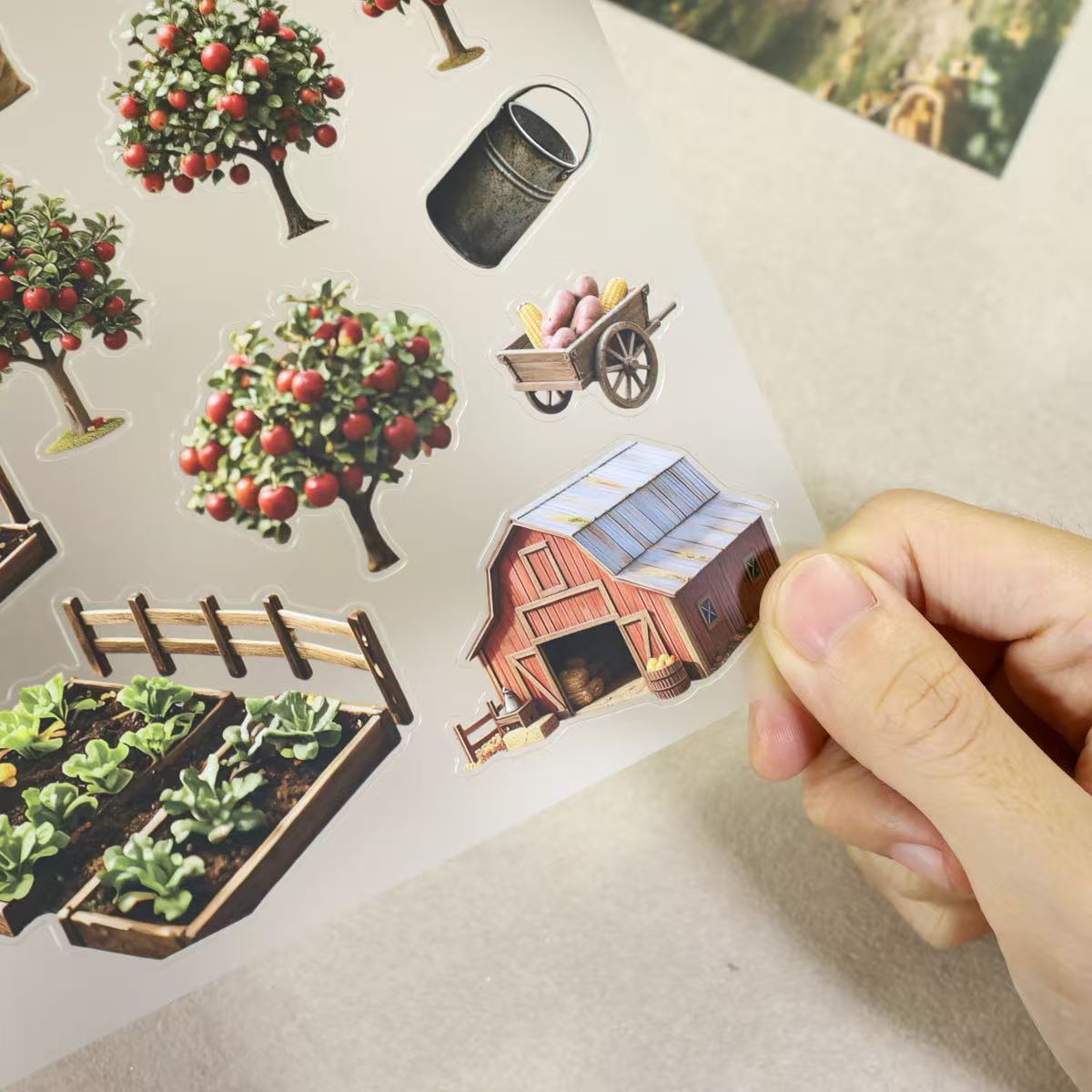 Autumu Harvest Farm Diorama Stickers