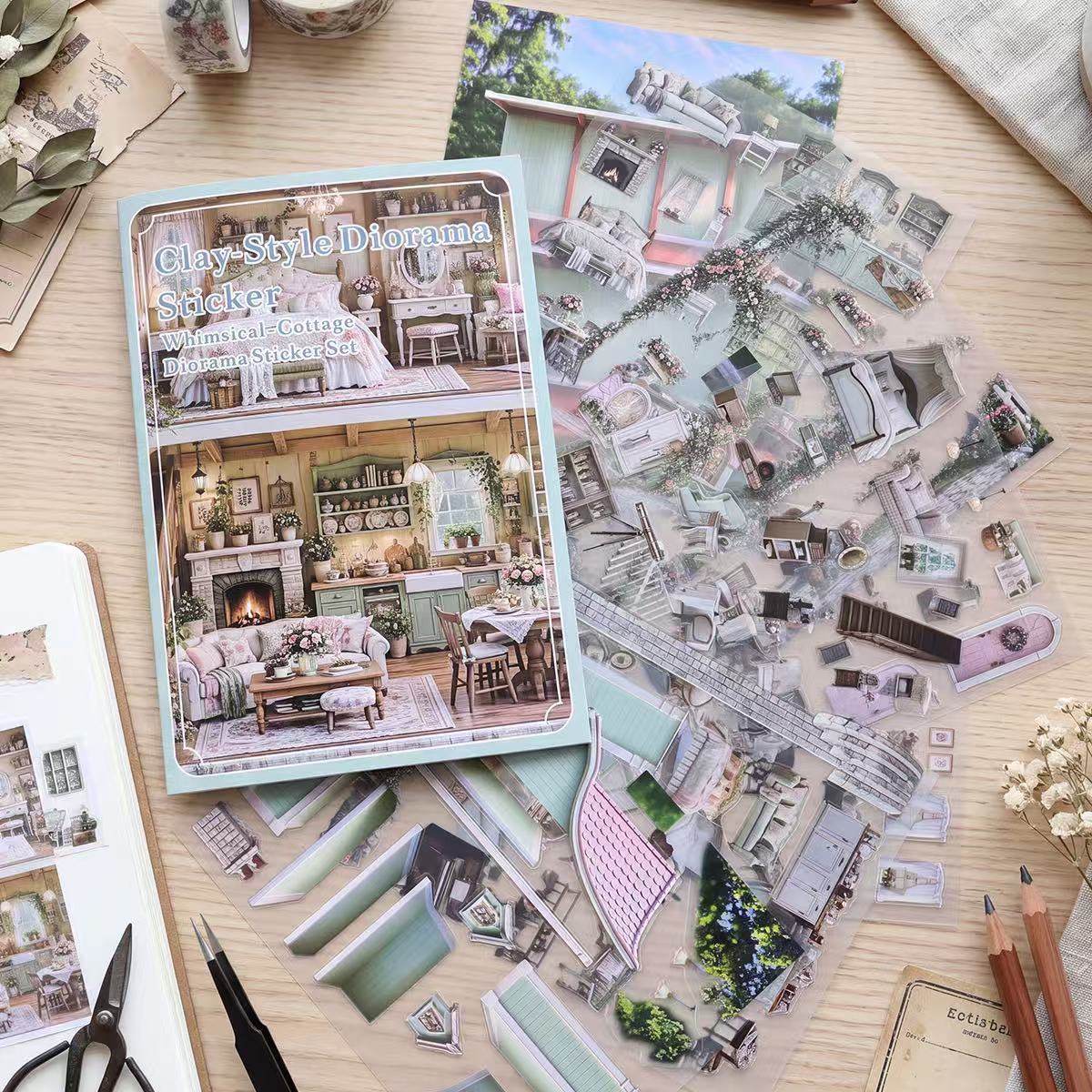 Fun House Diorama Stickers