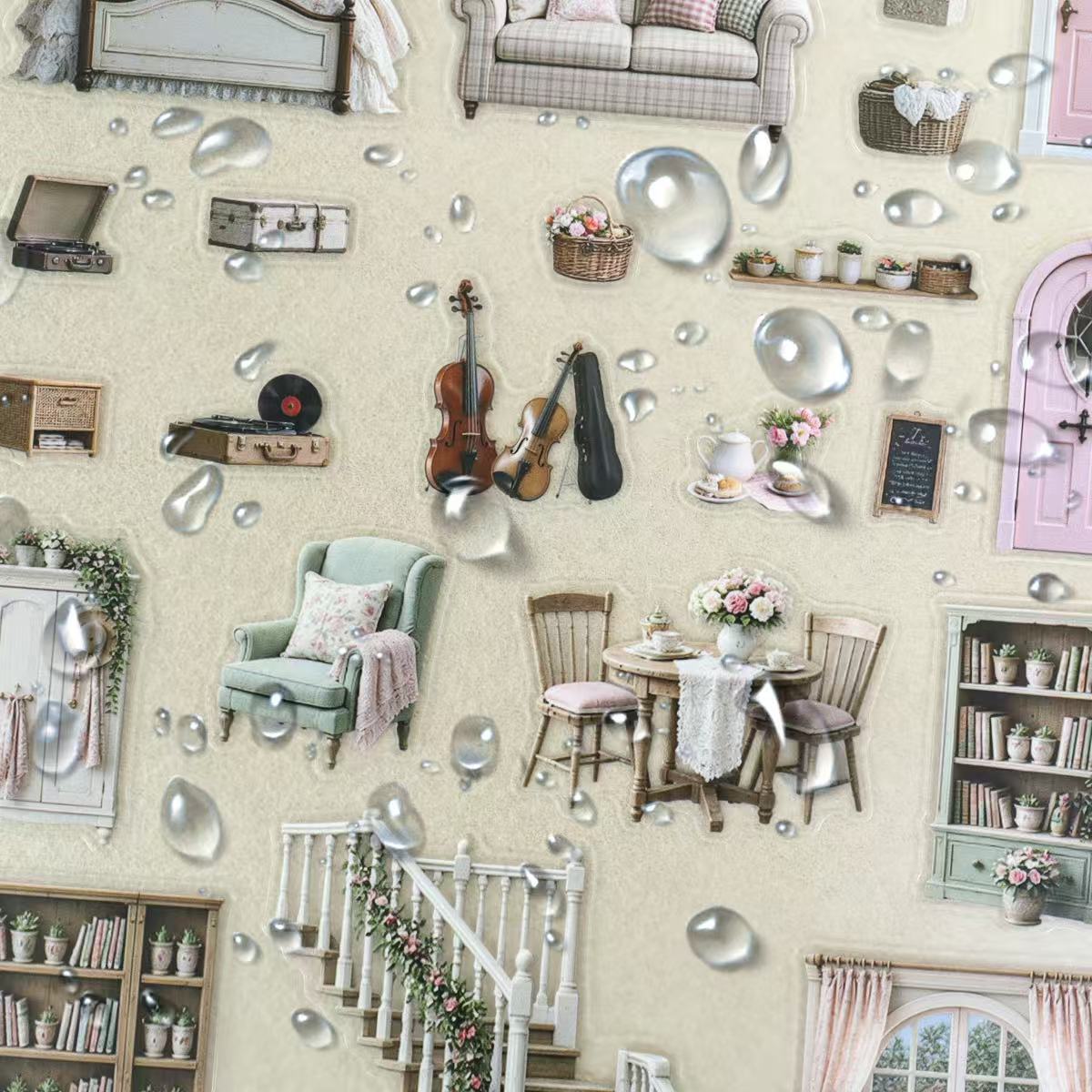 Fun House Diorama Stickers